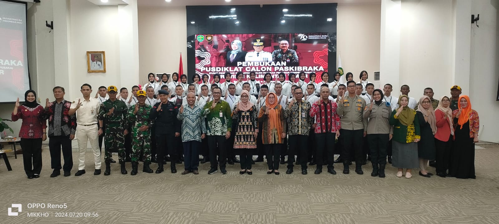 Badan Kesatuan Bangsa dan Politik Provinsi Kalimantan Timur melaksanakan kegiatan Pemusatan Pendidikan dan Pelatihan Calon Paskibraka Provinsi Kalimantan Timur 2024